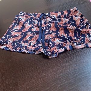Viscose tiger shorts